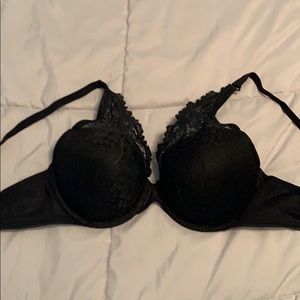 Black lace bra